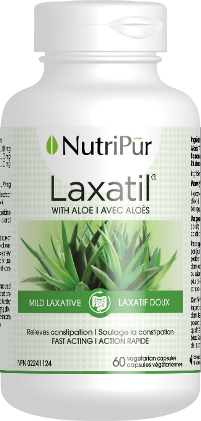 Laxatil - Nutripur - Aloe vera with 18% Aloin - mild laxatil - relieves constipation
