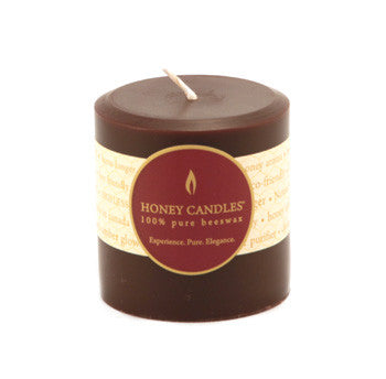 Honey Candles - Round Pillars - 13 colours by Honey Candles - Ebambu.ca natural health product store - free shipping <59$