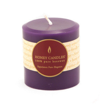 Honey Candles - Round Pillars - 13 colours by Honey Candles - Ebambu.ca natural health product store - free shipping <59$