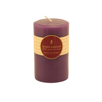 Honey Candles - Round Pillars - 13 colours by Honey Candles - Ebambu.ca natural health product store - free shipping <59$