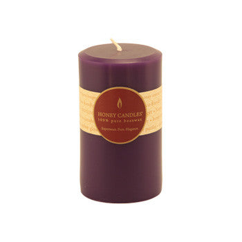 Honey Candles - Round Pillars - 13 colours by Honey Candles - Ebambu.ca natural health product store - free shipping <59$