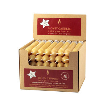 Honey Candles - 6 Inch Tube Case of 48 by Honey Candles - Ebambu.ca natural health product store - free shipping <59$