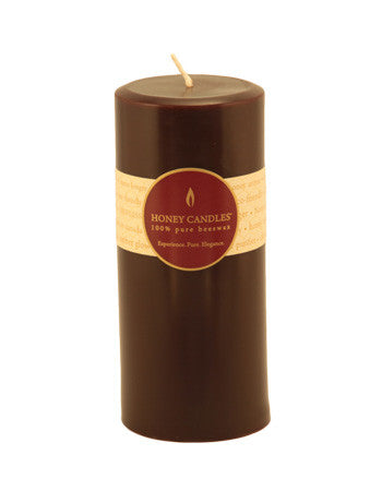 Honey Candles - Round Pillars - 13 colours by Honey Candles - Ebambu.ca natural health product store - free shipping <59$