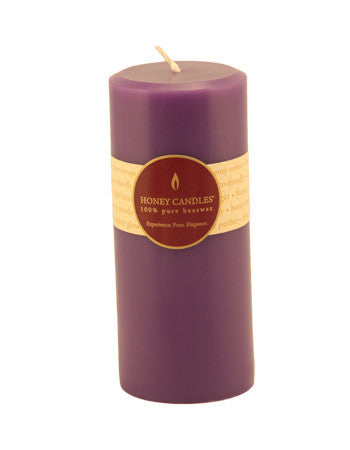 Honey Candles - Round Pillars - 13 colours by Honey Candles - Ebambu.ca natural health product store - free shipping <59$