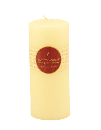 Honey Candles - Round Pillars - 13 colours by Honey Candles - Ebambu.ca natural health product store - free shipping <59$