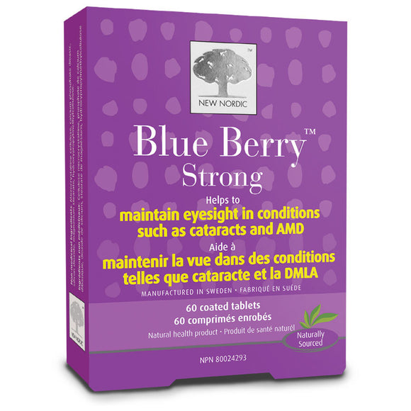 New Nordic Blue Berry Strong by New Nordic - Ebambu.ca natural health product store - free shipping <59$