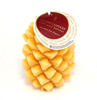 Honey Candles - Ponderosa Pine Cone - 2 colours by Honey Candles - Ebambu.ca natural health product store - free shipping <59$