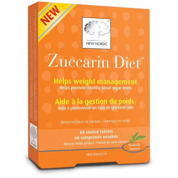 New Nordic Zuccarin Diet 60 coated tabs by New Nordic - Ebambu.ca natural health product store - free shipping <59$