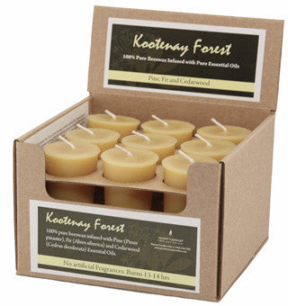 Honey Candles - Essential Votives Candles scented with essential oils Case of 18 Units by Honey Candles - Ebambu.ca natural health product store - free shipping <59$