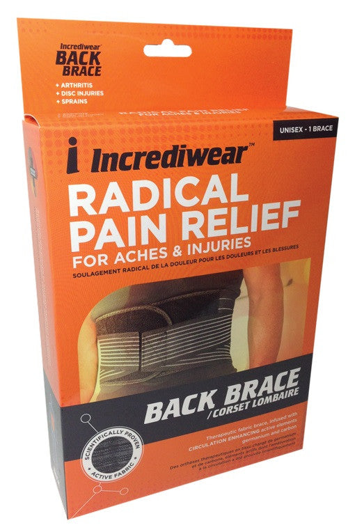 Incrediwear Lower Back Brace by Incrediwear - Ebambu.ca natural health product store - free shipping <59$