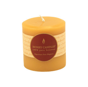 Honey Candles - Round Pillars - 13 colours by Honey Candles - Ebambu.ca natural health product store - free shipping <59$