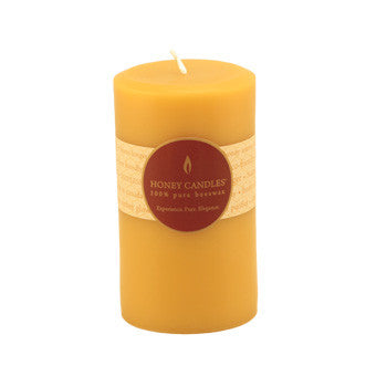 Honey Candles - Round Pillars - 13 colours by Honey Candles - Ebambu.ca natural health product store - free shipping <59$