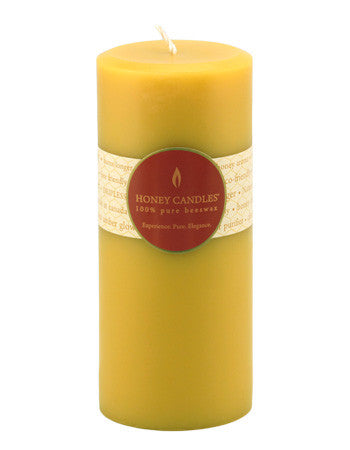 Honey Candles - Round Pillars - 13 colours by Honey Candles - Ebambu.ca natural health product store - free shipping <59$
