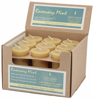 Honey Candles - Essential Votives Candles scented with essential oils Case of 18 Units by Honey Candles - Ebambu.ca natural health product store - free shipping <59$