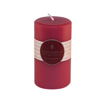 Honey Candles - Round Pillars - 13 colours by Honey Candles - Ebambu.ca natural health product store - free shipping <59$