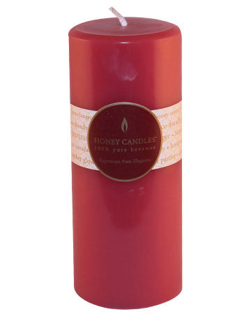 Honey Candles - Round Pillars - 13 colours by Honey Candles - Ebambu.ca natural health product store - free shipping <59$