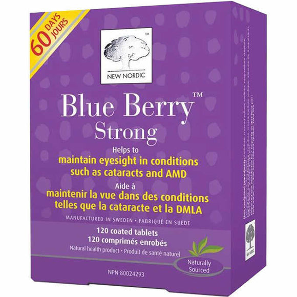 New Nordic Blue Berry Strong by New Nordic - Ebambu.ca natural health product store - free shipping <59$