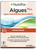 Algues plus - Nutripur - Algues CANADIENNES BIOLOGIQUES - Antioxydant - source d'iodine, mineral, AA - fonctions normales de la thyroide et du systeme glandulaire