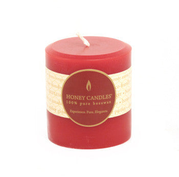 Honey Candles - Round Pillars - 13 colours by Honey Candles - Ebambu.ca natural health product store - free shipping <59$ 